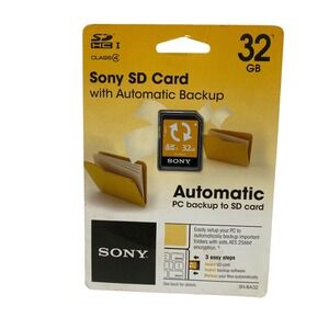 Sony 32GB SDHC Class 4 Memory Card Automatic PC Backup SN-BA32 NEW